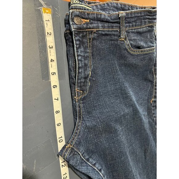 Old Navy Women's Dreamer Bootcut Jeans Size 14P petite Denim Cowgirl Western Ro - Picture 5 of 9